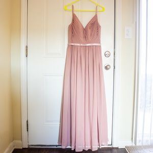 Dusty Rose JJ'sHouse Chiffon Bridesmaid Dress